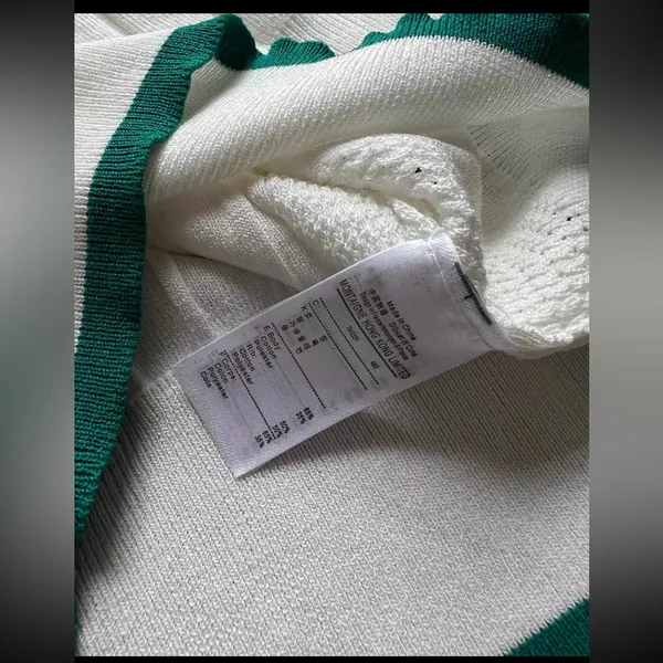 Lacoste White Polo Short Sleeved Polo Collar Golf Sweater 38 - Image 9