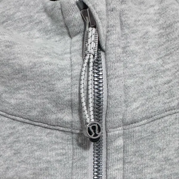 Lululemon Scuba Oversized 1/2 Zip Hoodie Heathered Core Ultra Grey size XS cute - Image 8