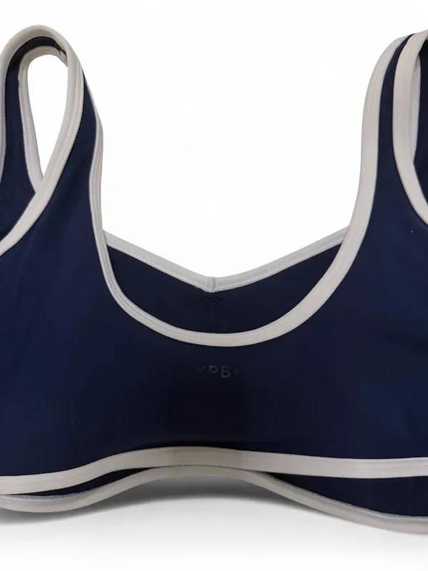 Abercrombie YPB studio flex navy contrast sports bra - Image 6