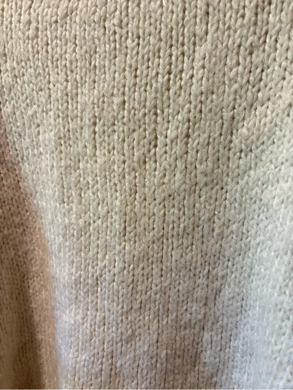 Zara chunky knit mock-neck sweater cream women’s S - Image 3