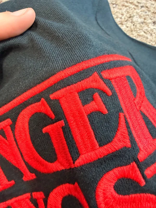 Netflix Embroidered Stranger Things Cropped Tee - Image 4
