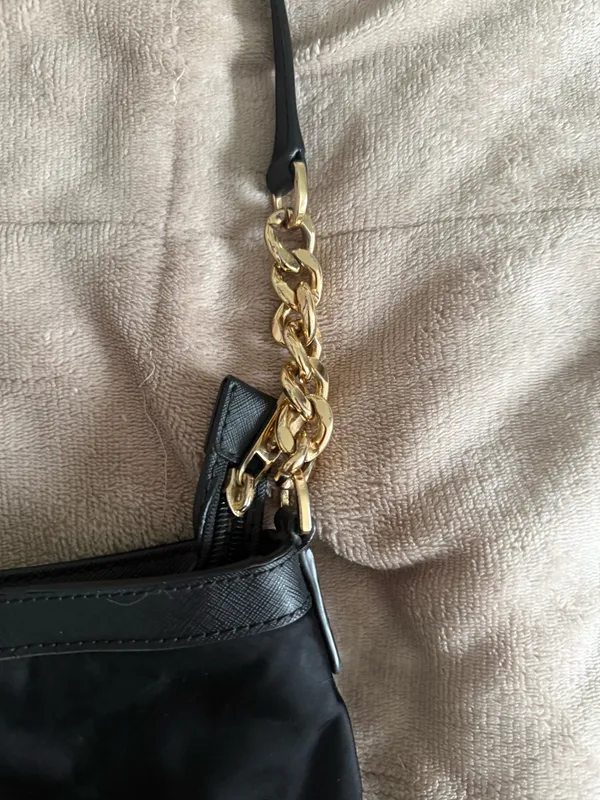 Michael Kors Black Crossbody Nylon Bag - Image 5