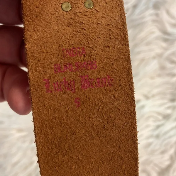 Lucky Brand Brown and Purple Embroidered Belt size S (30) excellent condition - Image 5