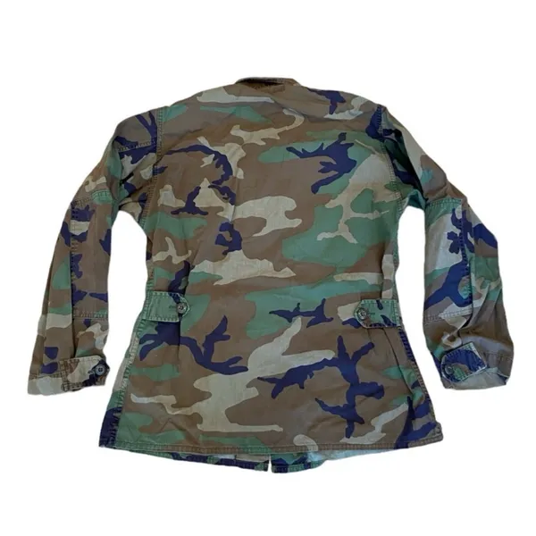 US Army Camo Jacket Military Camouflage Green M - Image 2
