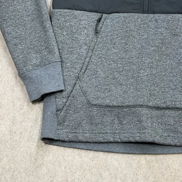 The North Face 1/4 Zip Hoodie Women M Gray Gorpcore Hiking Granola Girl Academia - Image 7