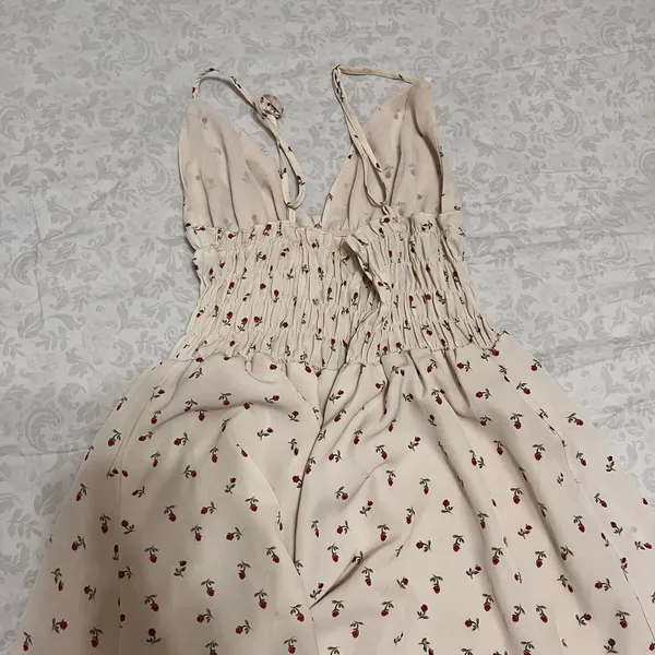 Princess Polly Cream Floral Mini Dress - Image 4