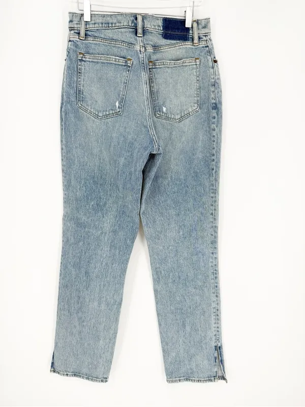 Abercrombie & Fitch Curve Love 90s Straight Jeans Womens 29 Blue Ultra High Rise - Image 4