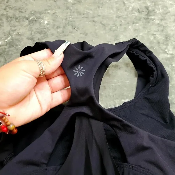 Athleta 2-in-1‎ Black Support Tank Top - Image 3