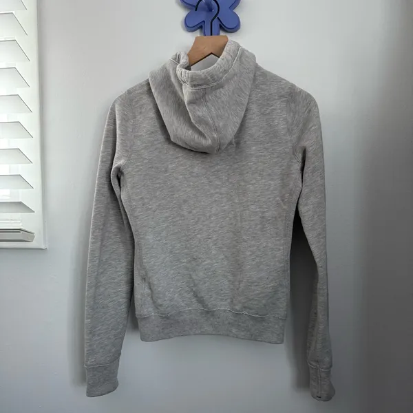 Abercrombie & Fitch Medium Full Zip Hoodie Classic Y2K 2000s Logo‎ Grey - Image 2