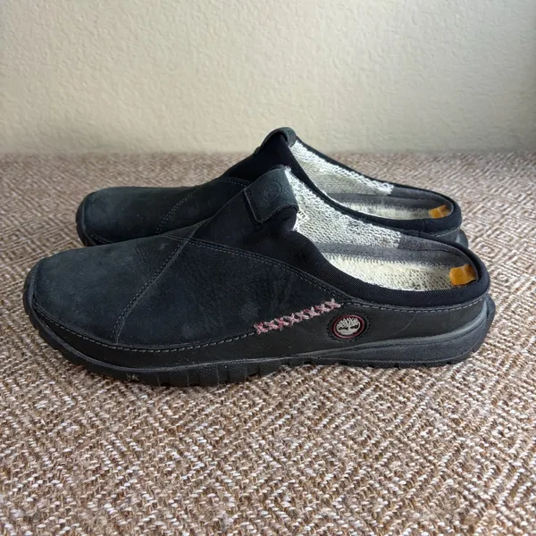 Timberland x Smartwool Power Lounger Clogs Sz 9 Black Suede Casual Outdoor Comfy - Image 5