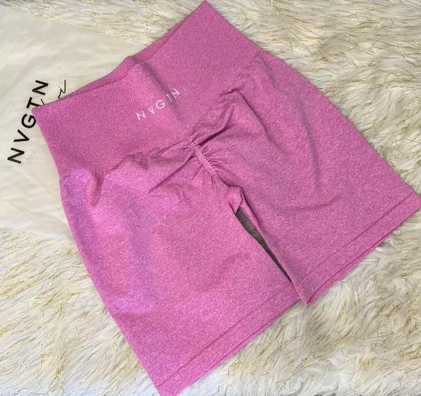 NVGTN Scrunch Shorts XS Bubblegum - Image 2