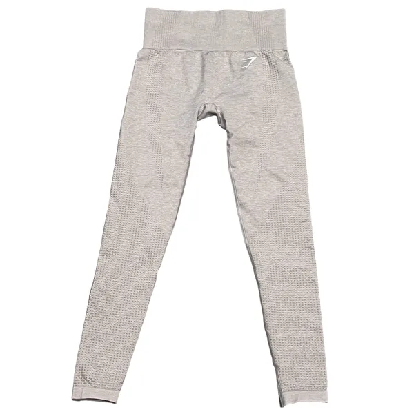 Gymshark Women’s Gray Vital Seamless crop Leggings Tights Pants - Image 3