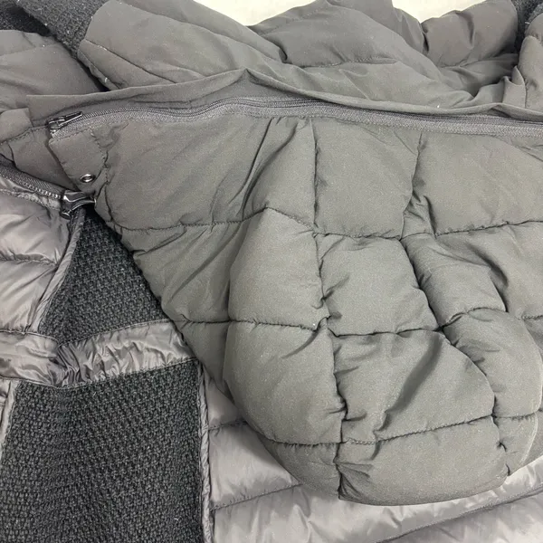 MICHAEL Michael Kors Ultra‎ light weight Black Puffer Jacket with Knit Sleeves M - Image 13