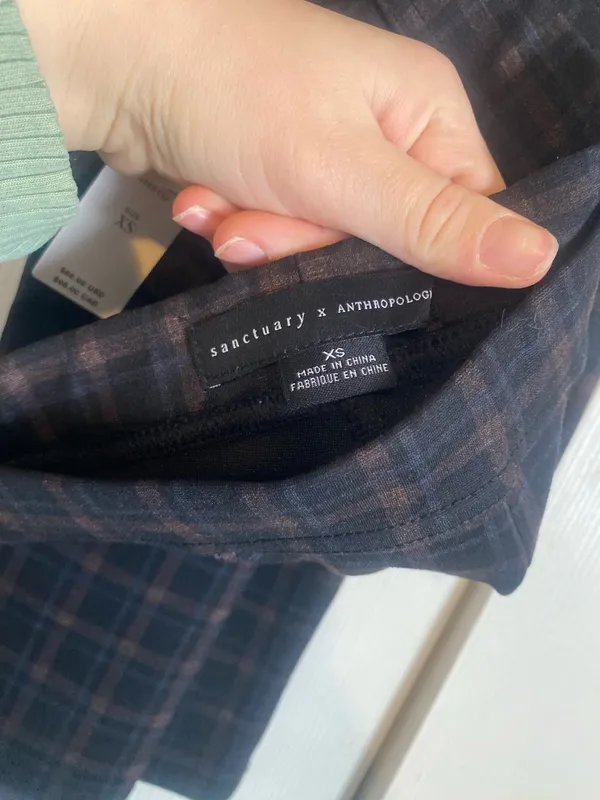 Anthropologie Sanctuary Pants Plaid XS - Image 5