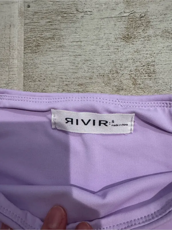 Rivir High-Waist Lavender Bike Shorts Size S - Image 4