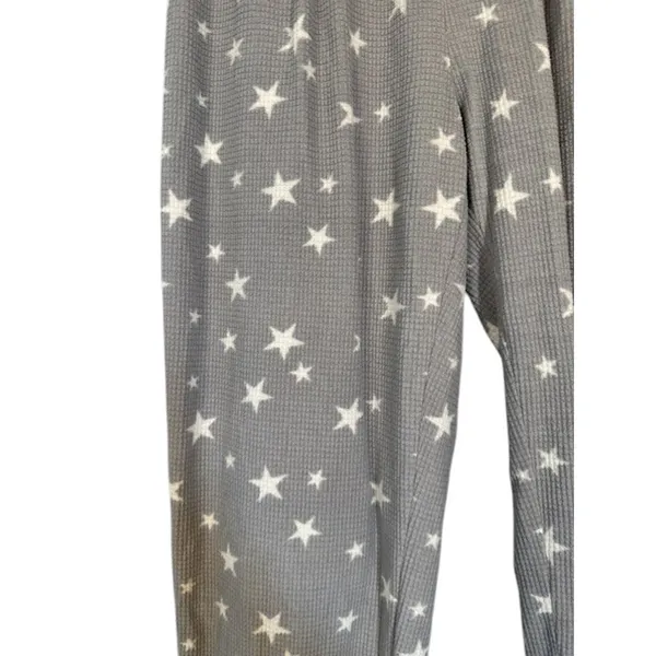 Free Press Purple Star Waffle Knit PJ Loungewear Sleep Pants Women Sz S - Image 4