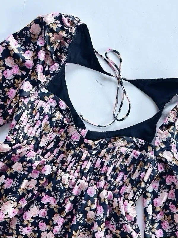 For Love And Lemons Kate Long Sleeve Mini Dress - Image 5