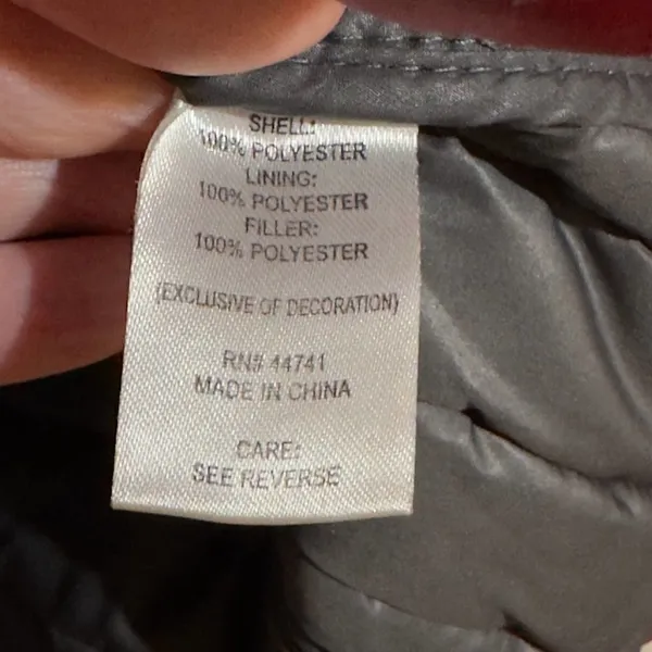 Vintage Slalom Quilted Lightweight Puffer Jacket Size Small Red - Image 12