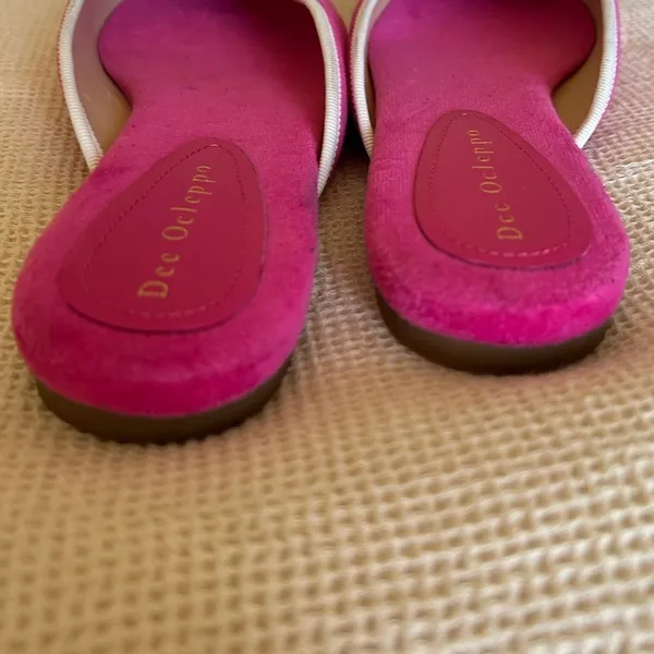 Dee Ocleppo Athens terry-cloth mules, fuchsia pink, size 10, NWOT Display Pair - Image 9