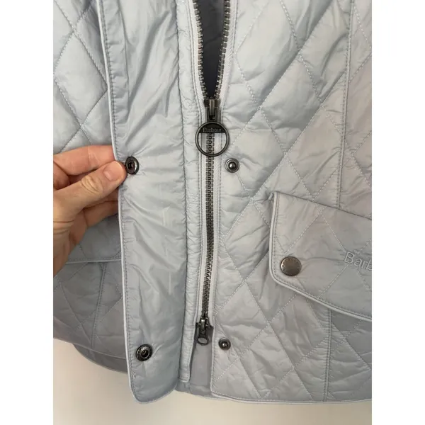 BARBOUR Women’s Flyweight Quilted Jacket Breeze Blue Sz US 4 = UK 8 NWT - Image 12