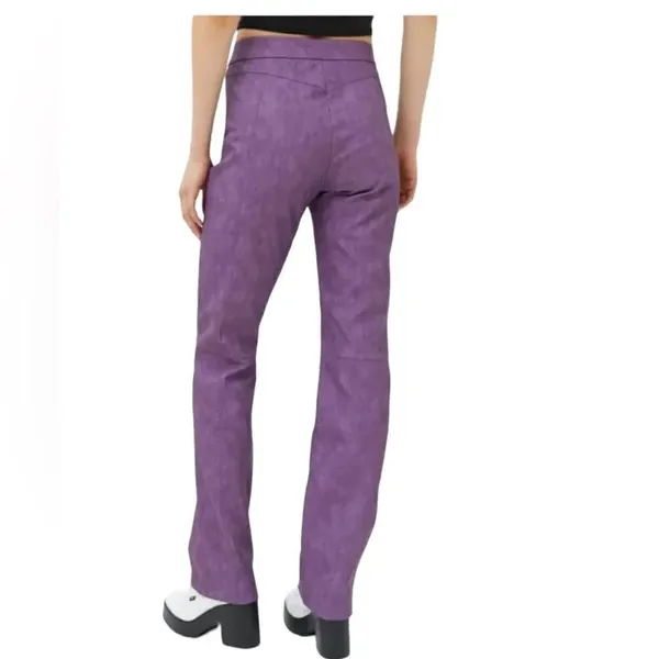 I.AM.GIA Saros Straight Leg Purple Faux Leather Pants NWT S - Image 3