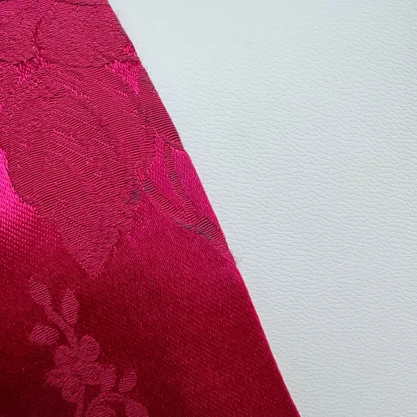 Hugo Buscati Sheath Dress 10 Red Floral Damask Satin 90s Party Glam Cocktail Y2K - Image 10
