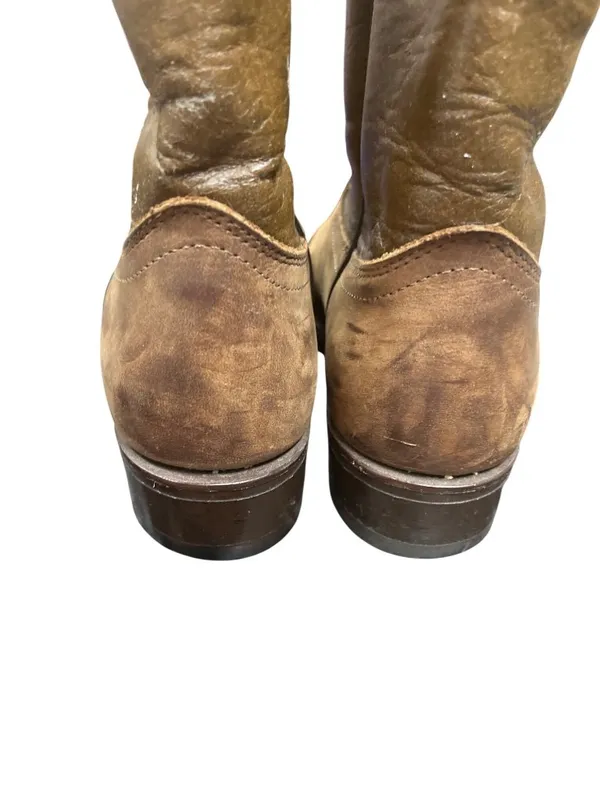 Laredo wms brown leather USA vintage mid calf western boots sz 7M SKU 10-276 - Image 12