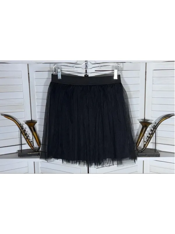 Spirit Halloween black lace mini skirt witch costume whimsigoth black swan fairy - Image 2