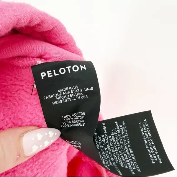 Peloton Cooldown Cotton Fleece Joggers Women's Size XL Pink‎ Athleisure - Image 8