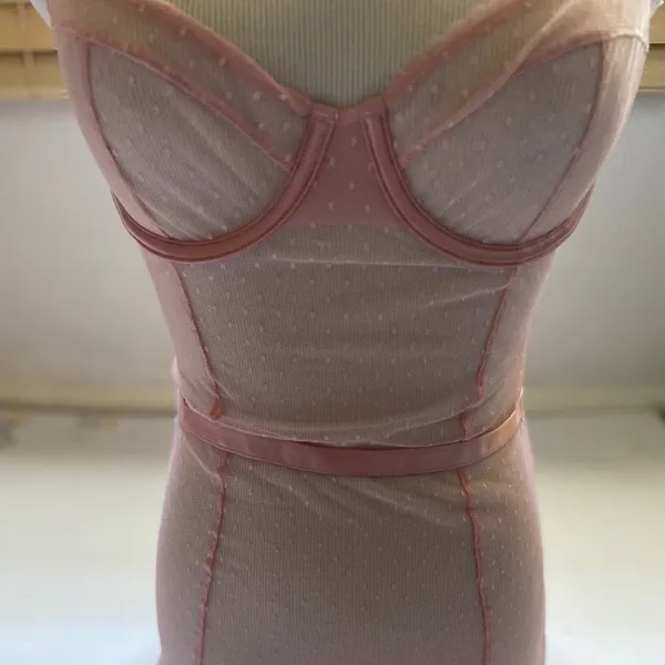 Victoria's Secret Swiss Dot Mesh Corset - Image 7