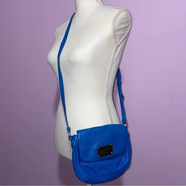 Marc by Marc Jacobs Blue Leather Classic Q Isabelle Crossbody Bag Small Purse - Image 2