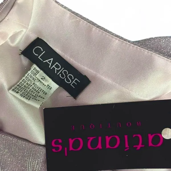 Clarisse Purple - Silver Pink Evening Gown NWT 2 - Image 3