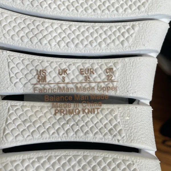 Ryka Primo‎ Knit Zip-Front Sneakers Black White Womens 5 M RYK869TZX-NEW-5-M - Image 6