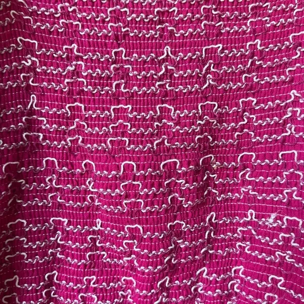 Amazon FP maxi dress embroidered dahlia puff sleeves smock floral magenta midi - Image 8
