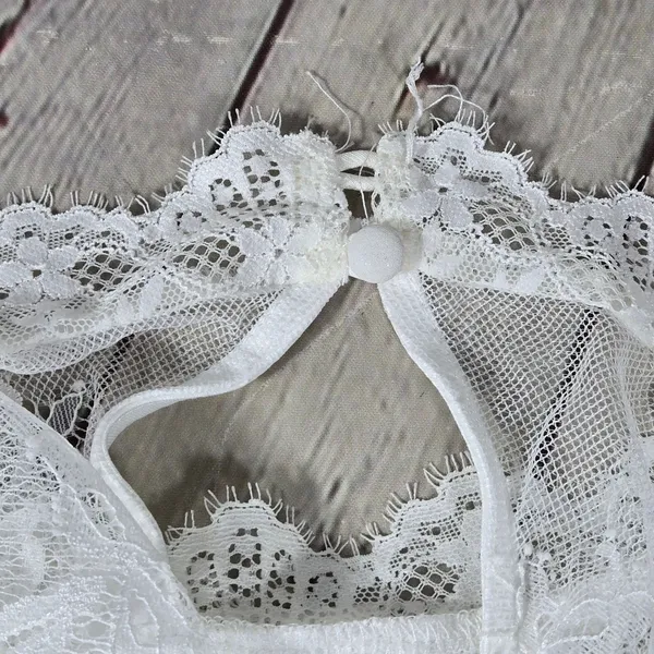 Lulus Laveau White Lace Bustier Backless Mermaid Maxi Dress Wedding Bridal Small - Image 9
