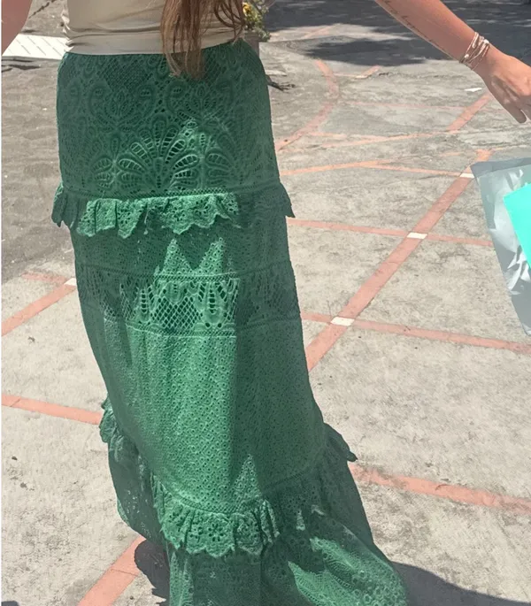 Allison New York Avanlee Skirt Green Size L - Image 4