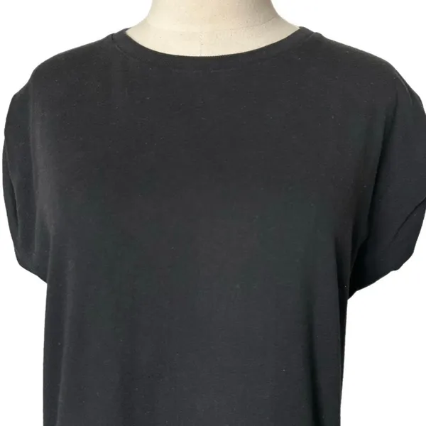 Anine Bing Tanner Sleeveless Organic Cotton Dress Cuffed Sleeves Black Size XS - Image 3