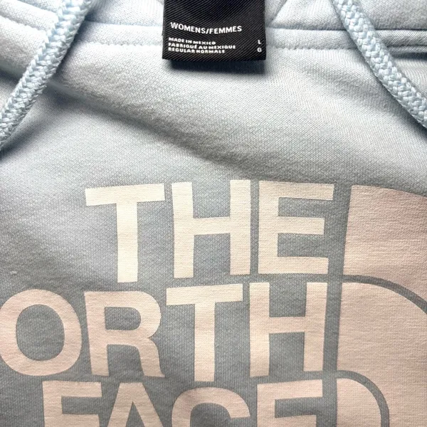 The North Face Light Blue Pullover Hoodie – Women’s size L - Image 2