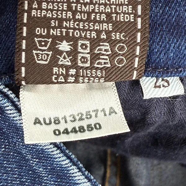 7 For All Mankind The‎ Super High Waist Skinny Jeans Dark Wash Size 25 - Image 11