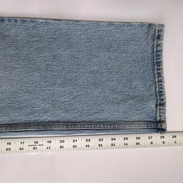 Abercrombie & Fitch The Baggy Low Rise Jeans Womens 27 4S Light Wash Blue NWT - Image 7