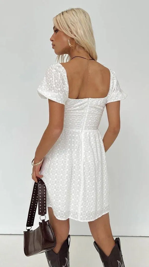Princess Polly White Mini Dress - Image 3