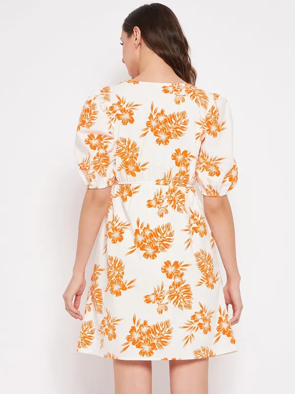 Sim & Sam Poplin Print Dress. Size Medium - Image 4