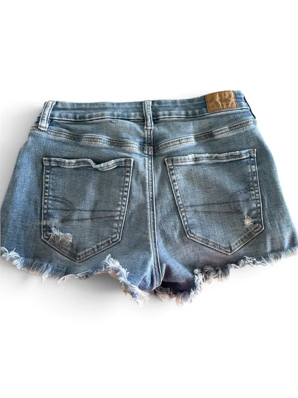 American Eagle Women’s Light Blue Denim Shorts - Image 2