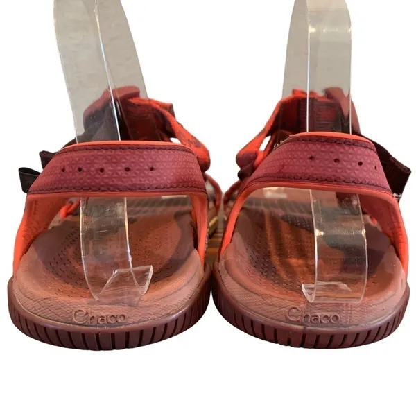 Chacos WOMEN’S Confluence red orange adjustable strap outdoor sandals - Image 3