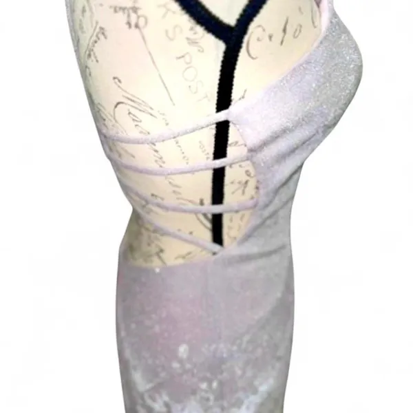 Clarisse Purple - Silver Pink Evening Gown NWT 2 - Image 4