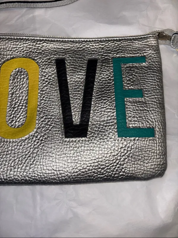 Juicy Couture “Love” Wristlet Silver With Multicolored Love Letters - Image 8
