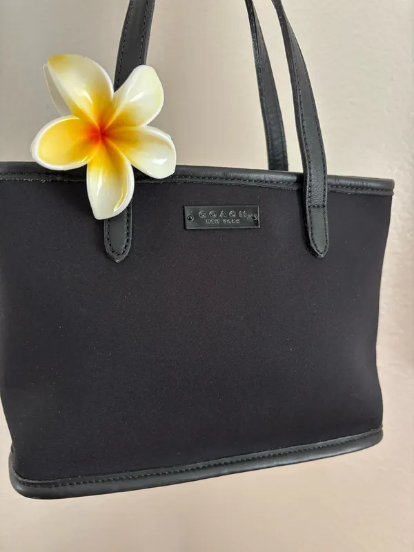 Vintage Coach Black Mini Tote - Image 2