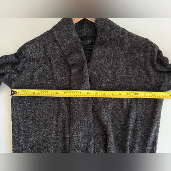 Barefoot Dreams Women open front Circle Cardigan Sweater Gray Long Sleeve XS/S - Image 6