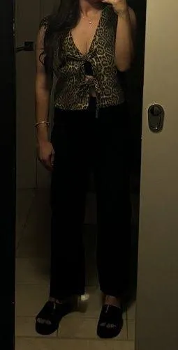 Boutique Leopard Vest Top - Image 2