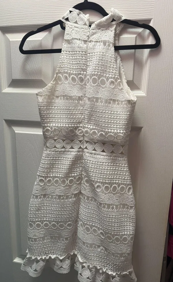 Two Sisters White Lace Dress - Image 2